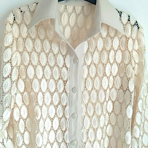 Button down transparent unique shirt or jacket - Picture 6 of 9